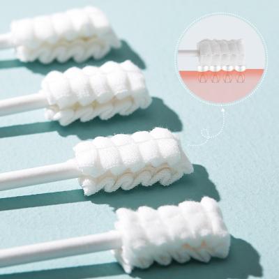 China Oral Hygiene Disposable Sterile Disposable Oral Swab Baby Swab Cotton KUB Infant Toothbrush for sale