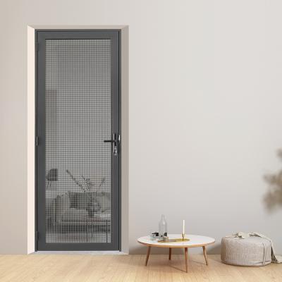 China AS2047 Modern Australian Standard Aluminum Glass Swing Doors Mosquito Net for sale