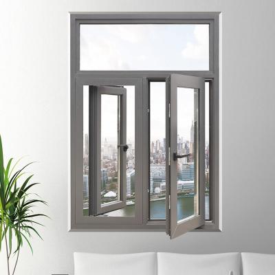 China Folding Door Double Glass Screen Casement Windows Aluminum Window With System for sale