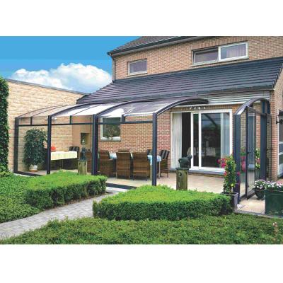 China waterproof & Retractable Glass Sunroom Sunroom / Aluminum Free Standing Sound Insulation for sale