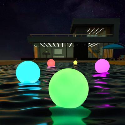 China Float Or Blow In Pool Garden Backyard Pond Party Decorations Float Or Blow In Pool Garden Backyard Pond Party Decorations 14 Inch Inflatable Waterproof Color Changing RGB Solar Powered Floating Pool Ball Lights for Float or Blow in Garden Yard Pool for sale