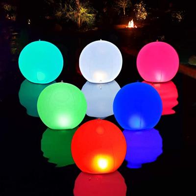 China Float Or Blow In Pool Garden Backyard Pond Party Decorations Float Or Blow In Pool Garden Backyard Pond Party Decorations RGB Inflatable LED Glow Pool Ball Solar Powered Floating Lights Decor Pool Wedding Beach Yard for sale