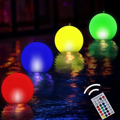 China Float Or Blow In Pool Garden Backyard Pond Party Decorations Float Or Blow In Pool Garden Backyard Pond Party Decorations RGB Inflatable LED Glow Pool Ball Solar Powered Floating Lights Decor Pool Wedding Beach Yard for sale