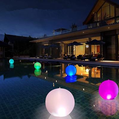 China Float Or Blow In The Pool Garden Backyard Pond Party Decorations Pool Ball Solar Powered Floating Ball Float RGB LED Dimmable Or Inflatable Waterproof Party Decorations Night Float Or Blow In The Pool Glow Pool Garden Backyard Pond Lights Lamp with Outdoor for Outdoor Party Outdoor Pool for sale