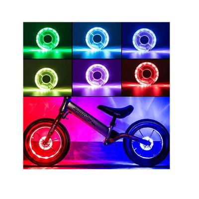 China All 7 Plastic Colors in 1 USB Rechargeable Luminous Waterproof Bicycle Spoke Light LED Bike Tire Wheel Hub Lights for Kids Safety Night Riding for sale