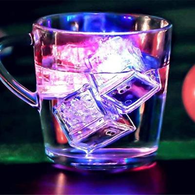 China Drinks Club Beverage Multi Sensor Liquid Ice Cube Blink Up Ice Cubes Beverage Club Party Wedding Holiday Decoration Wedding Holiday Decoration LED Flashing Glowing Light that marriage bars Christmas for sale