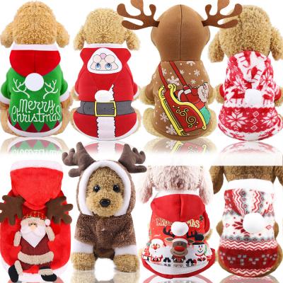 China Viable Christmas Dog Clothes For Dogs Coats Winter Halloween Costume For Small Large Dogs Pet Clothing Cat Hoodies Pet Clothing for sale