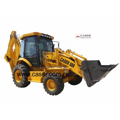 China Chinese Hydraulic Hotels Tractor 2.5ton Backhoe Loader With Break Hammer With Front End Loader for sale