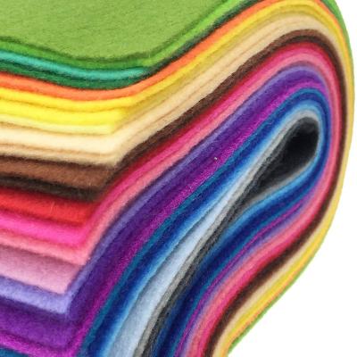 China High Quality Nonwoven 100% Polyester Colored Fabric Sustainable Felt 1/2/3mm for sale