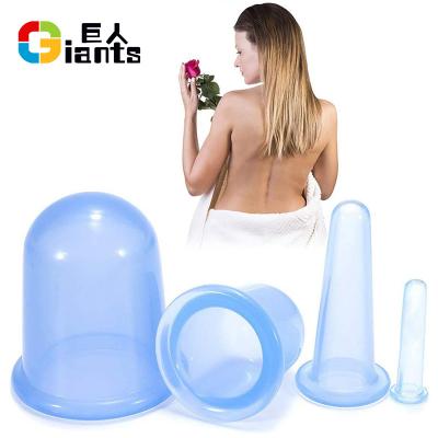 China 4 PCS Comfortable/Non-Toxic/Tasteless Silicone Cupping Cups Set for Chinese Cupping and Massage Therapy for sale