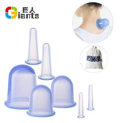 China Comfortable / Non-Toxic / Tasteless Set of 7 Silicone Body Shaping Anti Cellulite Therapy Cups Massage Cups for sale