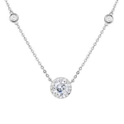 China Punk the New High Quality Stainless Steel Diamond Necklace Design Jewelry Ladies for sale