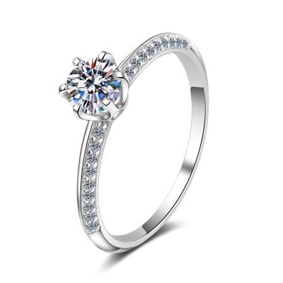 China The Other Ring Diamond Silver Set of S925 Ring Jewelry Couple Engagement Wedding for sale