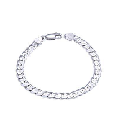 China Other Men's Silver Bracelet s925 Horse Whip Chain Men's Jewelry Single Loop Silver Bracelet for sale