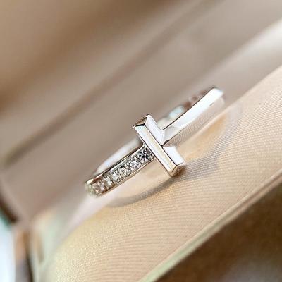 China Other Ladies T-Ring Plated 18k Gold Ring for sale