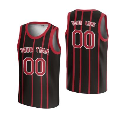 China Anti-Bacterial Custom Basketball Uniform Design Your Own Logo Digital Sublimation Set Print Reversible Basketball Jersey For Men Kids Youth for sale