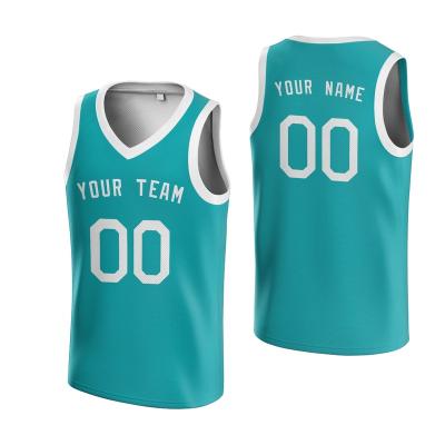 China Anti-Bacterial Custom Blank Mens Breathable Basketball Uniform Fully sublimation custom fitness reversible basketball jersey for sale