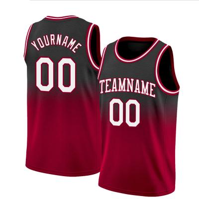 China Anti-Bacterial Custom New Design High-Quality Blank Custom Blank Mens Mesh Breathable Basketball Uniform Sublimation Basketball Jersey for sale