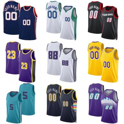 China Anti-Bacterial Custom Blue basketball jersey #23 jersey wholesale popular embroidery jersey basketball wear for sale