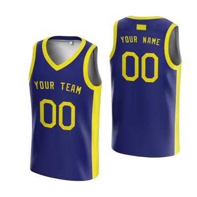 China Anti-Bacterial Custom Men's Mesh Basketball Jersey Wholesale Sublimation Performance Sports Basketball Jersey for sale