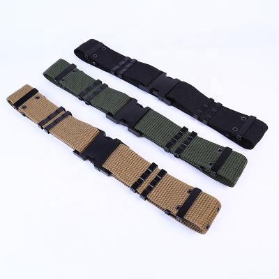 China Fabric Braided Belt Fashion Custom Waist Men Military Tactical Braided Nylon Belt Woven Nylon Belt for sale