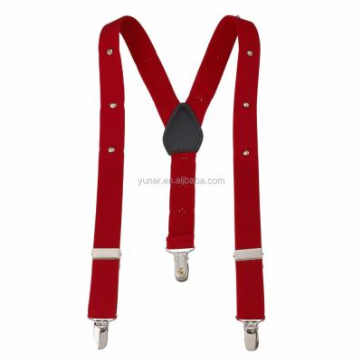 China Wholesale Custom Durable 2.5cm Width Adult Elastic Suspenders for sale