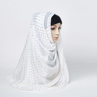 China 2019 wholesale polyester voile hijab hat hijab dress scarf cotton hijab for sale