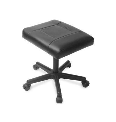 China Executive Office Chair Ergonomic Salon Stool Nylon Base 360 ​​Degree Casters Swivel PU Small Leather Upholstered Seat for sale