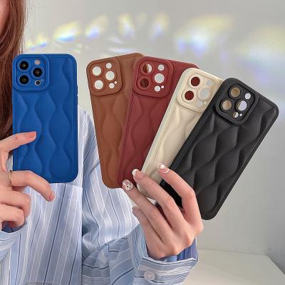 China Shockproof Wavy Profile Apply To Apple 12 Pupil Shade Thin Protective Case For iphone13 Soft Cell Phone Striped 11 Full Packs for sale