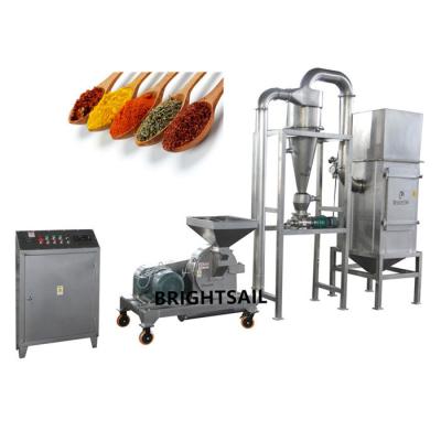 China Ss304 Turmeric Powder Making Machine Red Pepper Flour Mill Grinder Pulverizer for sale