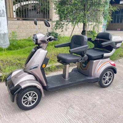 China Unisex Disabled Scooters 4 Wheel Golf Cart Double 2 Seat Mobility E Bike Motorcycle Electric Motorcycle Scooter For Elderly for sale