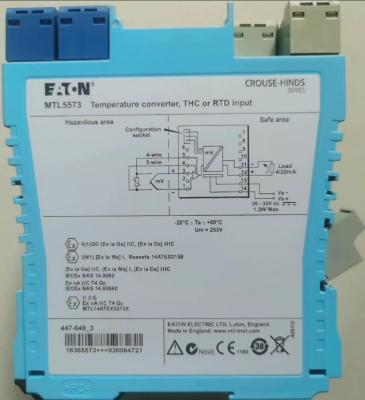 Chine Interface IP66 50 Hz pour détecteur de proximité Barrière intrinsèquement sûre Ui 30V MTL5573 à vendre