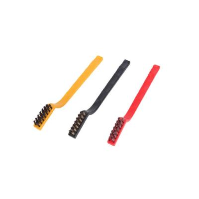 China Sustainable Steel Wire Bristle Cleaning Brush Tools Gas Stove Decontamination Wire Cleaning Brush For Kitchen And Bathroom Brush for sale