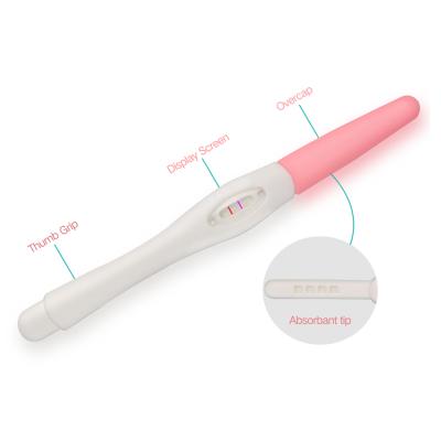 China Plastic Pregnancy Test HCG Pen With Urinalysis Equipment Pregnancy Test High Accuracy Diagnostic Stick for sale