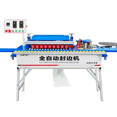 China DW102 Hotels Edging Machine with Automatic Gluing and Deburring Polishing and Automatic End Cutting for sale