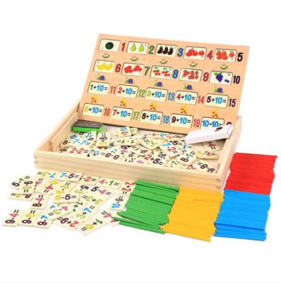 China Game and Study of Multifunctional Mathematics High-grade Game Children's Account Wooden Colorful Number Box Board for sale