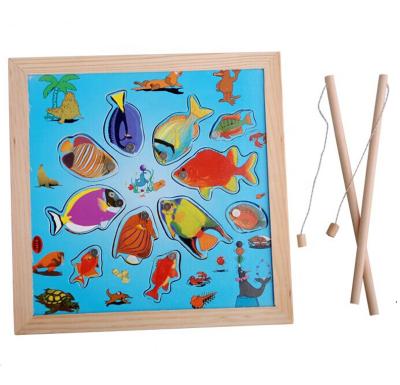 China Children's Fishing Toy Play and Study Set Magnetic Puzzle Board Game Early Education for sale