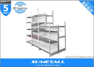 China Store Display Shelves Outrigger Post System , Metal Grocery Store Shelving Multilayer for sale