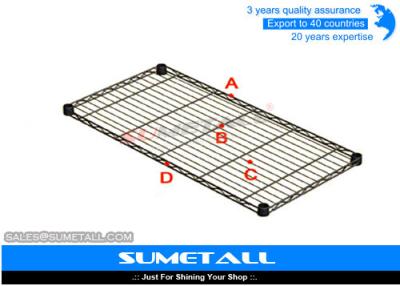 China Light Duty Commercial Chrome Wire Shelving / Stainless Steel Wire Rack Customized Size for sale