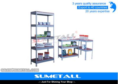 China Easy DIY Boltless Rivet Shelving Wire Storage Shelves For Retail Shop / Warehouse for sale