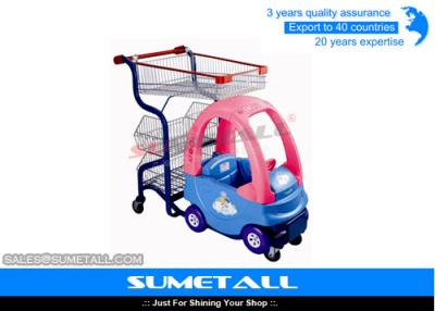 China Carretilla de las compras de los niños del metal con Seat en venta