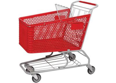 China Plastic Shopping Trolley Unfold Supermarket DurableTrolley with High Capacity 200L 180L 165L for sale