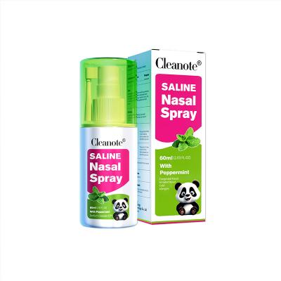 China Rhinitis Cold Allergies 60ml Little Noses Nasal Spray Mint CleaNote For Children for sale