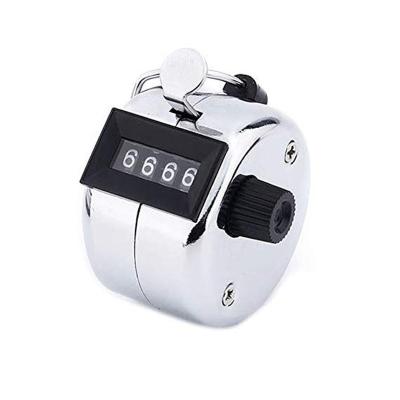 China Iron Chromed Factory Wholesale Premium Manual Hand Tally Counter 4 Digital Chromed Clicker SXH5136 for sale