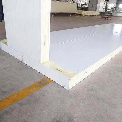 China Cold Room / Wall / Roof 10cm PU Insulated Sandwich Panel For Prefab Houses for sale