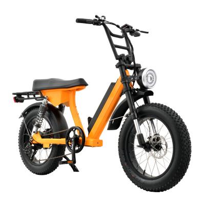 China Fat Tire Bike 48V 250W 500W Ebike Aluminum Alloy 20 Inch E Bike Electric Bicycle Bicicleta Electrica Full Suspension for sale