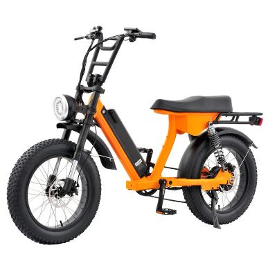 China OEM Aluminum Alloy Al Alloy Frame Snow Beach Cruiser Retro Electric Bike 750W 500w Fat Tire Electric Bicycle for sale