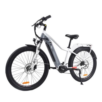 China 26 Inch Silver Women's Urban Step Aluminum Alloy Electric Bike Manufacturer 700C By City Electric Bike For Commuting for sale