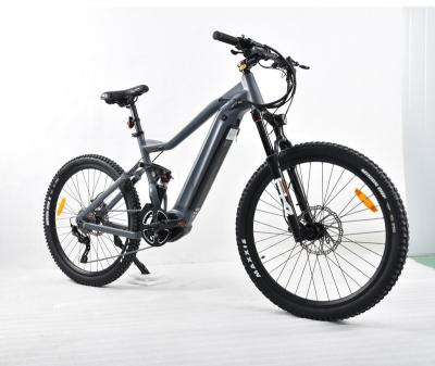 China bafang 500/1000w full suspension aluminum alloy mid drive cruiser bike long range electric bicycle bike for sale