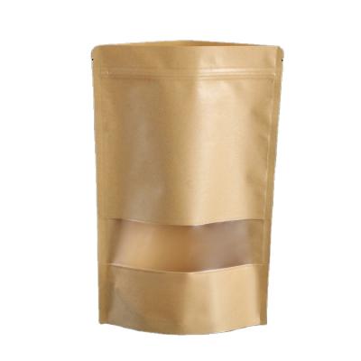 China Recycled Matt Laminated Package Paper Bag Eco-Friendly Zip Lock Bag Materials Zipper Top Tote for sale